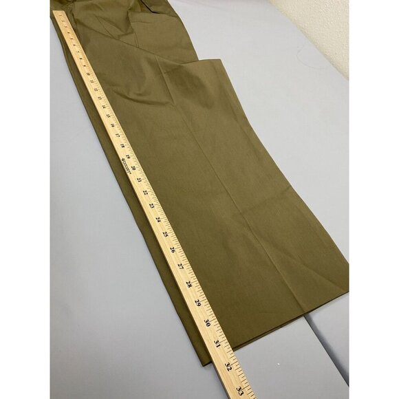 NEW There Was One Pleat Man's Pants Army Green Size 40 Made in Italy Career - Picture 8 of 16